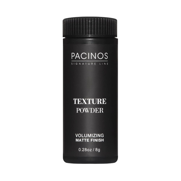 Pacinos Texture Powder - Lightweight Root Lifting Powder with Matte Dry Finish for Texture, Volume & Thickness, Shaker Bottle for Easy Hair Styling, 8 g.