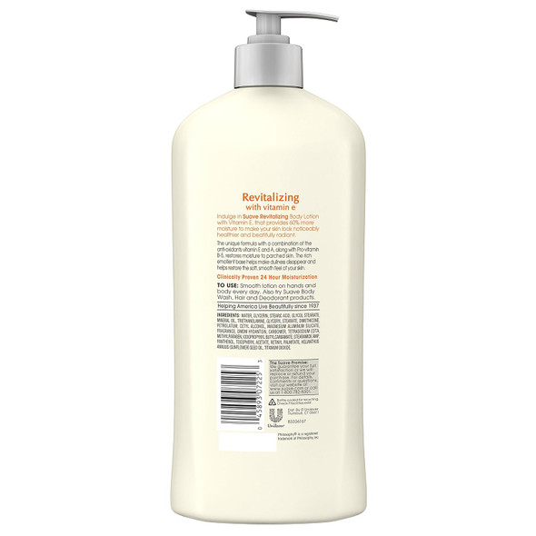 Suave Skin Solutions Body Lotion, Revitalizing with Vitamin E 18 oz