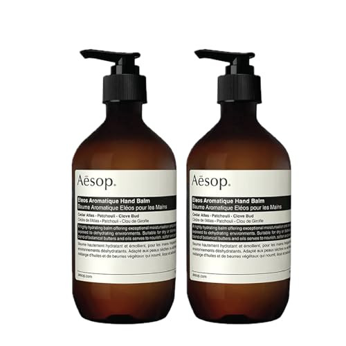 Aesop Resurrection Aromatique Hand Balm Rich Moisturizing Balm For Hands And Cuticles Fragrant Botanicals And Skin-Softening Emollients Vegan And Cruelty- 16.9 Oz (Pack Of 2)