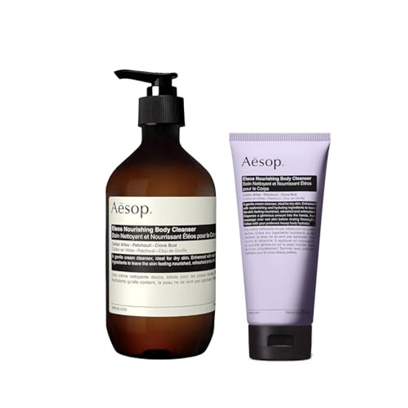 Aesop Eleos Nourishing Body Cleanser Hydrating Ingredients For Refreshed Soft Skin Enriched With Emollients Humectants Purifying Botanicals 16.9Oz + 6.2Oz