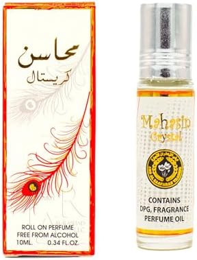 Mahasin Crystal Ard Al Zaafaran Roll On Oil Perfume Non-Alcoholic 10M