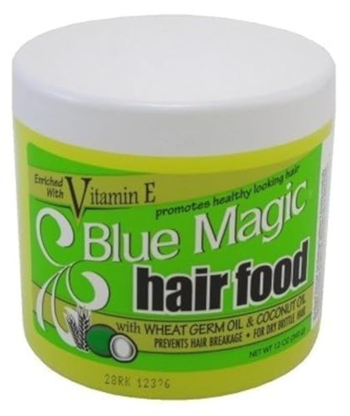 Blue Magic Hair Food With Vitamin-E (Dry/Brittle) 12 Ounce (Pack Of 2)