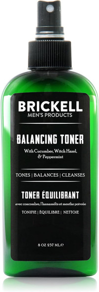 Brickell Men'S Balancing Face Toner For Men Natural And Organic Alcohol- Facial Toner With Witch Hazel 8 Ounce Scented