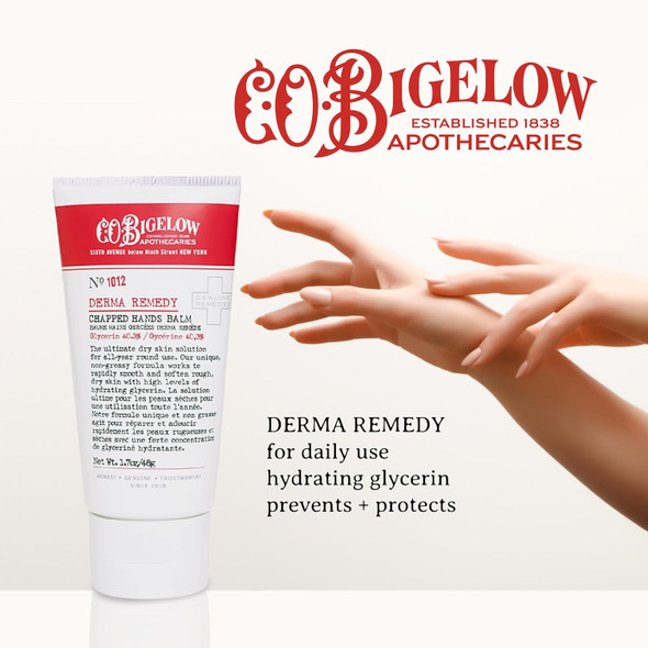 C. O. Bigelow Chapped Hands Balm No. 1012 With Glycerin (40.3%) 1.7 Oz Hand Lotion Cream For Women And Men To Soften Dry Cracked Skin