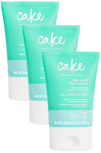 Cake Beauty Walk Triplemint Foot Crème 3.5 Fluid Ounce