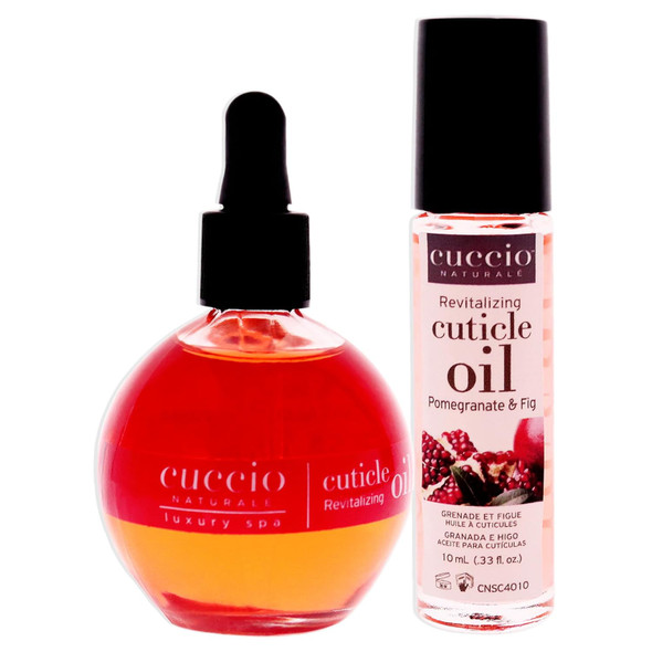 Cuccio Naturale Cuticle Revitalizing Oil Set - Provides Intense Hydration - Replenishes And Strengthens Nails - Promotes Healthier Skin - Easy To Use Rollerball Applicator - Milk And Honey - 2 Pc