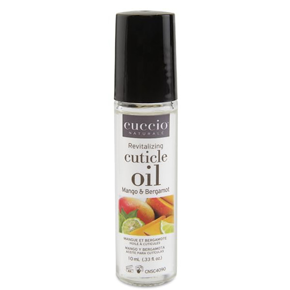 Cuccio Naturale Mango & Bergamot Roll-On Cuticle Oil – 0.33 Fl Oz – Nourishing Hydration Treatment For Dry Cuticles & Nails – Fast-Absorbing Non-Greasy Formula With Jojoba & Vitamin E