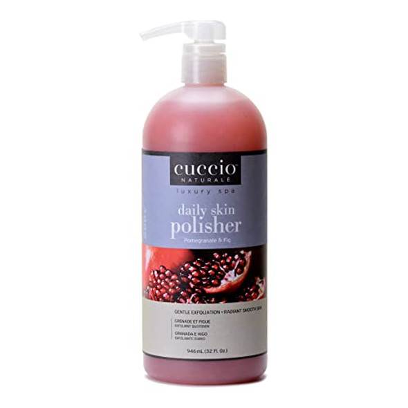 Cuccio Naturale Daily Skin Body Polisher - Soothes And Softens - Gentle Exfoliation Process - Lifts Dead Cells From Surface - Smooth And Radiant Results - Pomegranate And Fig - 32 Oz Scrub