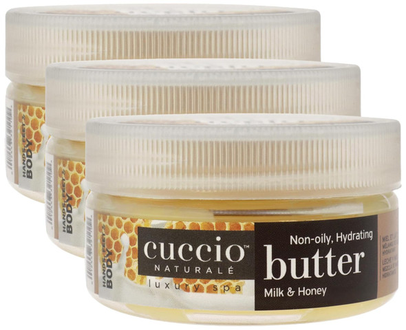 Cuccio Naturale Butter Babies - Ultra-Moisturizing Reing Smoothing Scented Body Cream - Deep Hydration For Dry Skin Repair - Formulated With All Natural Ingredients - Milk & Honey - 1.5 Oz