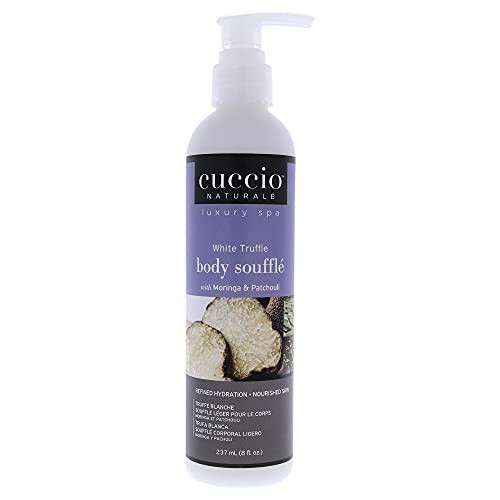 Cuccio Naturale White Truffle Body Soufflé - Smoothing Nourishing Body Treatment For Long Lasting Hydration And Dry Skin Relief - Lightweight Non-Greasy Formula - Natural And Cruelty - 8 Oz