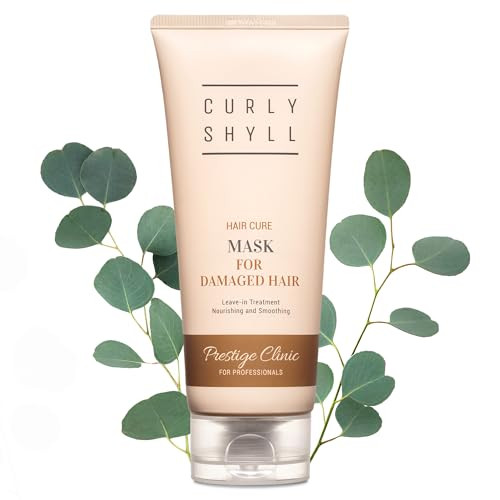 Curlyshyll Hair Cure Mask For Damaged Hair Leave-In Protein Treatment Heat Care + Strengthening No-Rinse Formula 200Ml