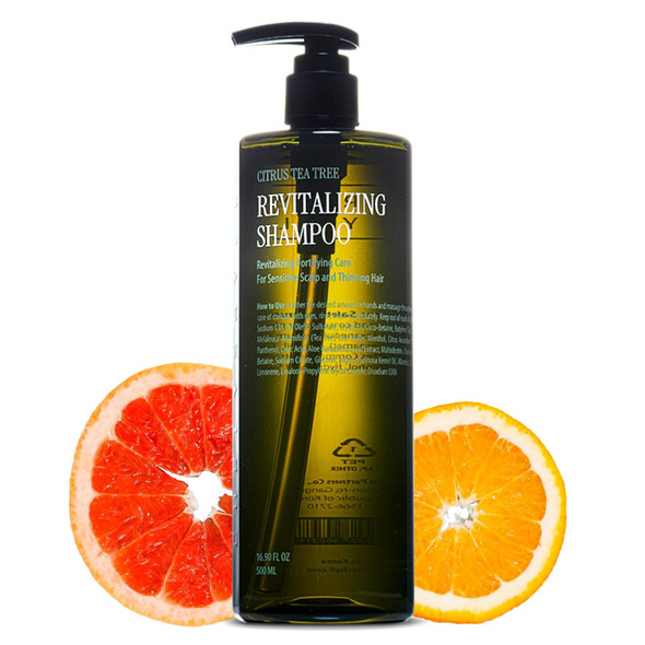 Curlyshyll Revitalizing Shampoo For Thinning Hair Volumizing & Fortifying Care Daily Scalp Shampoo With Citrus & Tea Tree (360Ml)