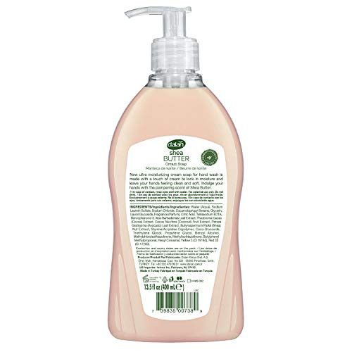 Dalan Shea Butter Cream Ultra Moisturizing Liquid Hand Soap For Normal And Dry Hands Fresh Clean And Soft Feeling (13.5 Fl Oz / 400 Ml (Pack Of 12))