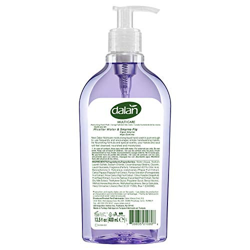 Dalan Smyrna Fig Multicare Ultra Moisturizing Liquid Hand Soap For Normal And Dry Hands Fresh Clean And Soft Feeling (13.5 Fl Oz / 400 Ml (Pack Of 3))