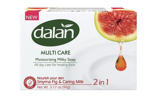 Dalan Multi Care Moisturizing Soap 2 In 1 (Smyrna Fig & Caring Milk 6 Pack)