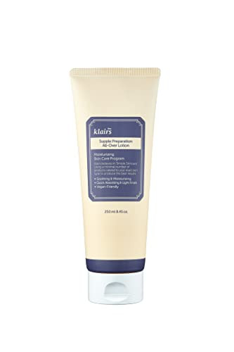 Dearklairs] Supple Preparation All-Over Lotion Daily Face And Body Moisturizer For Sensitive Skin Essential Oil Artificial Fragrance 250Ml 8.45Oz