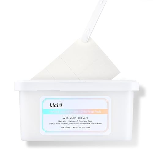 Dearklairs Freshly Juiced Vitamin Toner Pads Tiktaktok Easy Pick & Stick Makeup Prep Liposomal Glutathione Easy-Split Glow Glass Skin Exfoliation 80 Pads