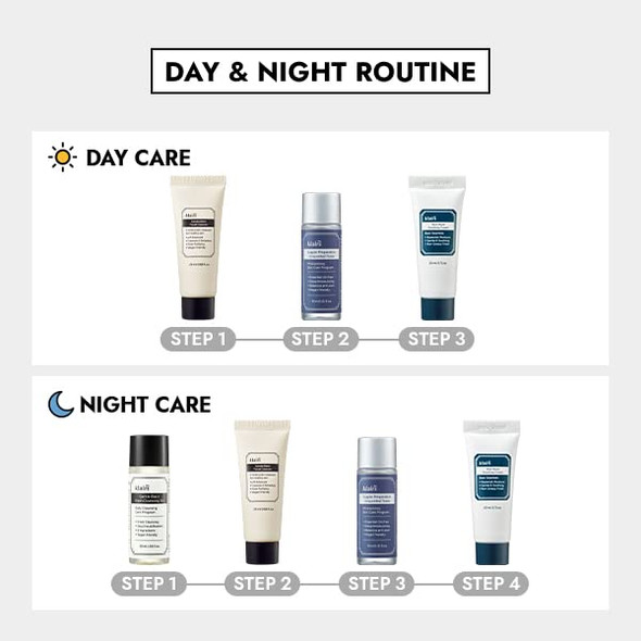 [Dearklairs] Skincare Trial Kits 4 Minis Cleansing Oil Cleanser Toner Cream Travel Must Haves S For Women Mom