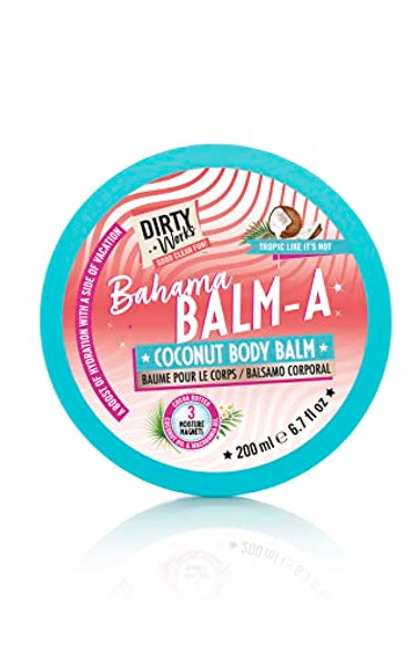Dirty Works Bahama Balm-A Coconut Body Balm Vegan Moisturiser 200Ml
