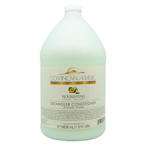 Dominican Magic Detangler Avocado Conditioner - Hair Conditioner For Women All Natural Hydrating Conditioner Coconut Infused Suitable For All Hair Types 1 Gal