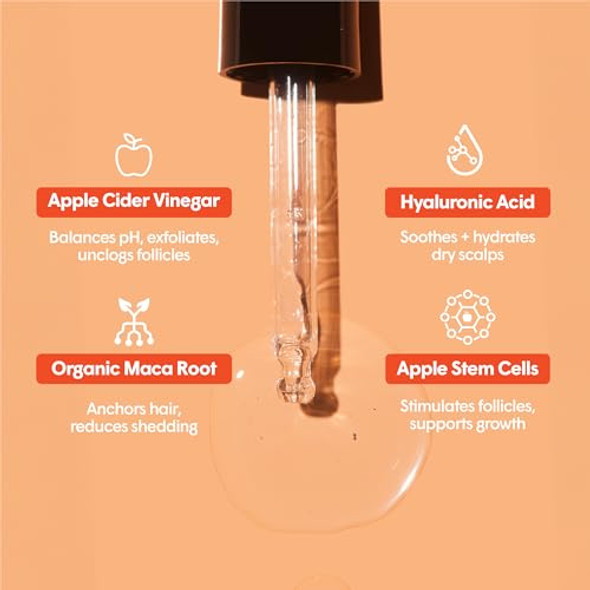 Dphue Acv Daily Scalp Serum - 1.7 Fl Oz - Helps Soothe Dry Scalps & Activate Healthy Hair Growth - Formulated With Hyaluronic Acid