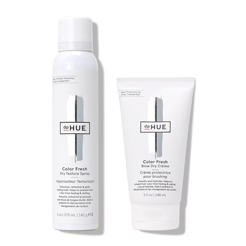 Dphue Color Fresh Dry Texture Spray (5 Oz) + Color Fresh Blow Dry Creme (5 Oz) - For All Hair Types - Color Safe