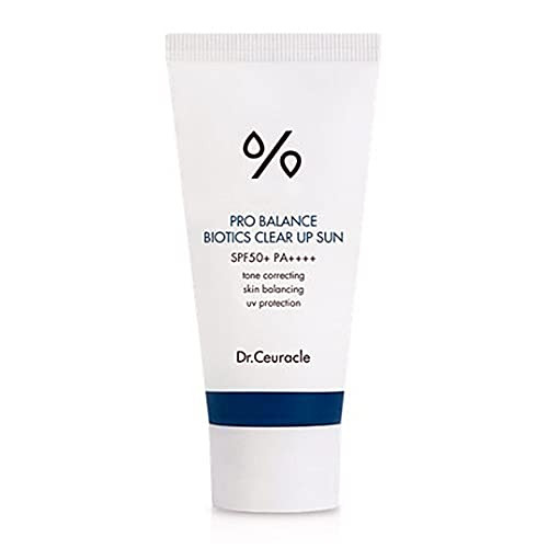 [Dr.Ceuracle] Pro Balance Biotics Clear Up Sun Spf 50+ Pa+++ (1.7 Fl.Oz) A Probiotics Sunscreen Tone Correcting Skin Balancing Mild Hydrating Sunscreen With Strong Uv Protection