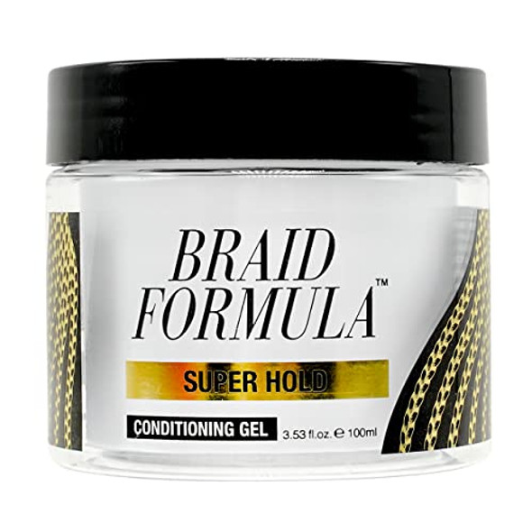 Ebin York Braid Formula Conditioning Gel Super Hold 6.35 Oz Great For Braiding Twisting Edges No Residue No Flaking Strong Hold High Shine Smoothing With Clean No Build-Up