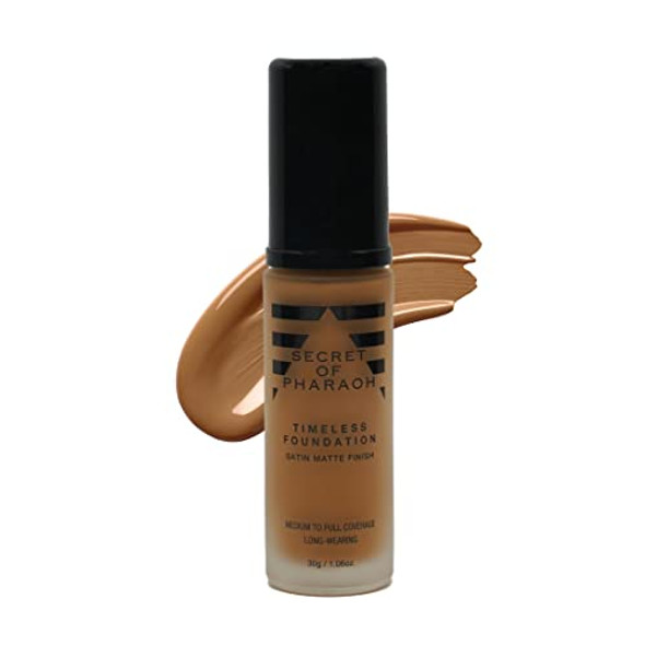 Ebin York Secret Of Pharaoh Timeless Foundation – Peanut Butter Buildable Coverage Satin Matte Finish Oil Absorbing All-Day Lasting Lightweight Formula