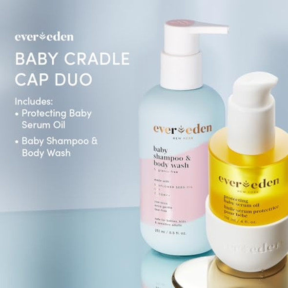 Evereden Healing Eczema Treatment 1.7 Fl Oz Baby Cradle Cap Care: Clean & Vegan Shampoo Body Wash Protecting Oil For Borns Fragrance Eczema Cream For Babies- Great For The Whole Family