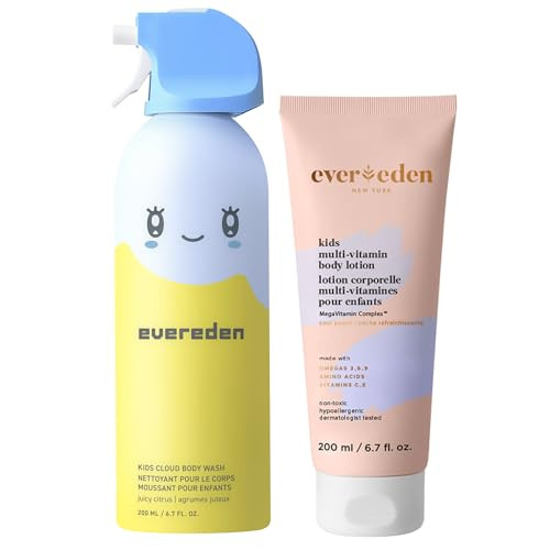 Evereden Kids Cloud Body Wash (6.7 Fl. Oz. Juicy Citrus) : Creamy Nourishing Cloud-Like Texture And Multi-Vitamin Body Lotion Gentle & Non-Toxic Moisturizing Kids Lotion