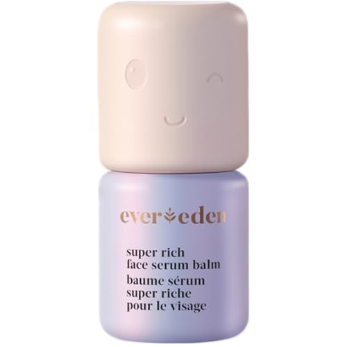 Evereden Super Rich Hydrating Face Serum Balm: Clean & Vegan Soothing & Nourishing Moisturizer Stick For Harsh Cold Climates - With Syberian Chaga Ceramides & Seaberry Seed Oil