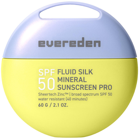 Evereden Spf50 Fluid Silk Mineral Kids Sunscreen: Clean Cooling Non-Nano Uva Uvb & Ir Protection For Sensitive Skin - Sheer Lightweight & Waterproof For Up To 40 Mins - Beach Day Toddler Sunscreen
