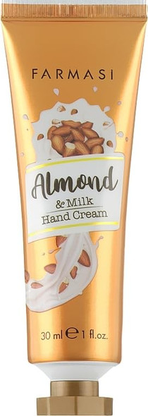 Farmasi Hand Cream Almonds With Milk 30Ml/1.01Floz - Nourishing Hydrating Smooths Protects Dry Hands Daily Use Skincare Almond Extract Milk Moisturizing Soft And Smooth Hands Hand Care