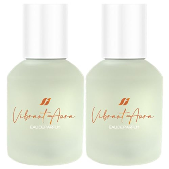 Farmasi 2-Pack Vibrant Aura Eau De Parfum Women - Exotic Fragrance Uplifting Scent Daily Wear Fresh Aroma Long Lasting Perfume Elegant Essence Floral Citrus Notes Confidence Boosting Luxury Fragrance