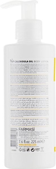 Farmasi Calendula Oil Body Lotion - Soothing Deep Hydration Sensitive Skin Non-Greasy Natural Ingredients Moisturizing Care Skincare Essential