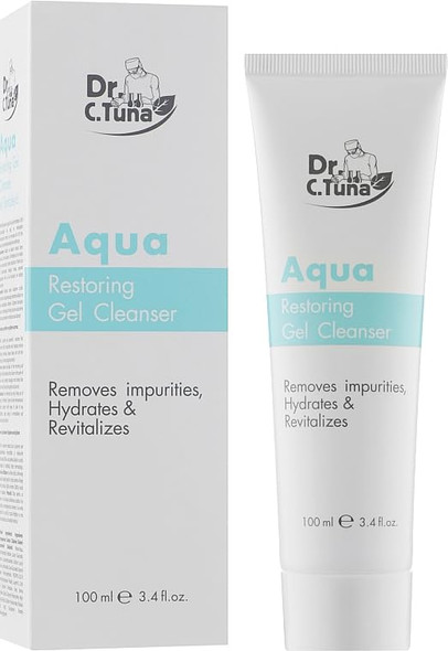 Farmasi Aqua Cleansing Gel Cleanser 100 Ml / 3.4 Fl Oz – Refreshing Deep-Clean Facial Gel With Hyaluronic Acid & Botanical Extracts – Balances Hydrates & Removes Makeup Impurities – Gentle Cleanser