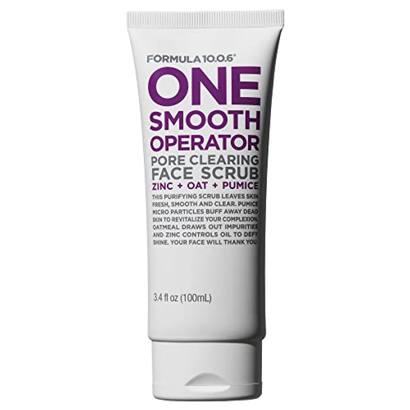 Formula 10.0.6 One Smooth Operator (3.4 Fl. Oz.) Pore Clearing Face Scrub That Leaves Skin Fresh Smooth & Clear -Vegan Paraben- & Cruelty-