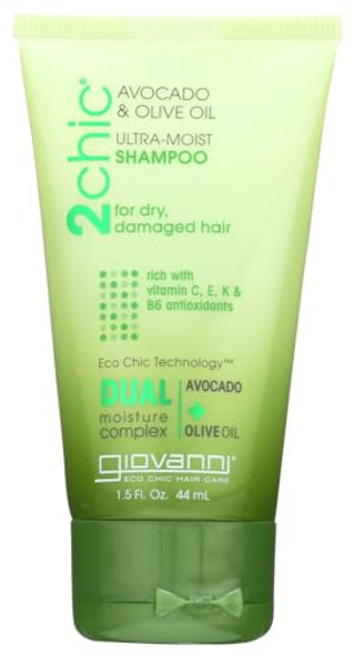 Giovanni 2Chic Ultra-Moist Shampoo Avocado And Olive Oil 1.50 Ounces (Case Of 12)