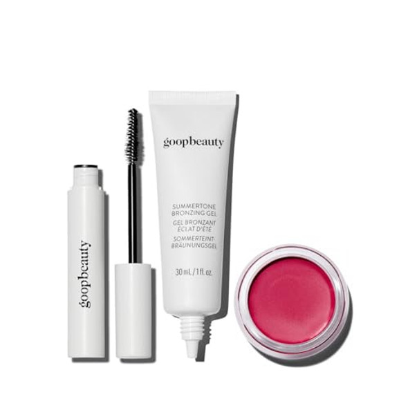 Goop Beauty Makeup Set 0.15 Fl Oz Lengthening Mascara 1 Fl Oz Bronzing Gel 0.5 Oz Cream Blush In The Venus