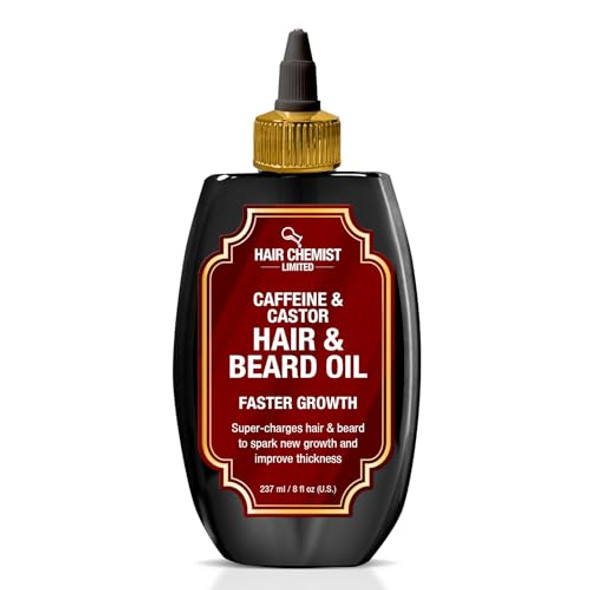 Hair Chemist Caffeine & Castor Faster Growth Hair & Beard Oil 8 Oz.