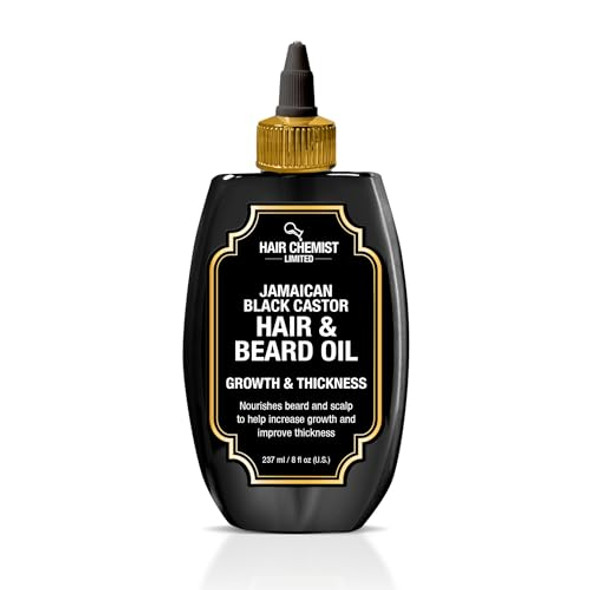 Hair Chemist Growth & Thickness Jamaican Black Castor Hair & Beard Oil 8 Oz.