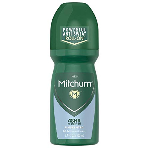 Mitchum Invisible Roll-On, Unscented, 3.4 oz