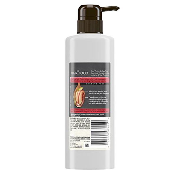 Hair Food Sulfate Color Protect Shampoo With White Nectarine & Pear Fragrance 17.9 Fluid Ounce