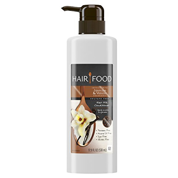 Hair Food Sulfate Hair Milk Shampoo With Jasmine & Vanilla Fragrance 17.9 Fluid Ounce