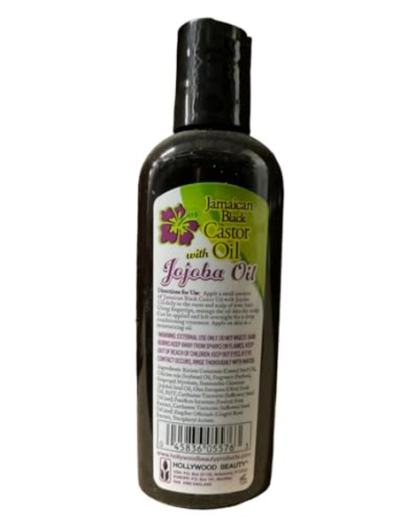 Hollywood Beauty Jamaican Black Castor Oil W/Jojoba Oil 3 Oz (Pack Of 2)