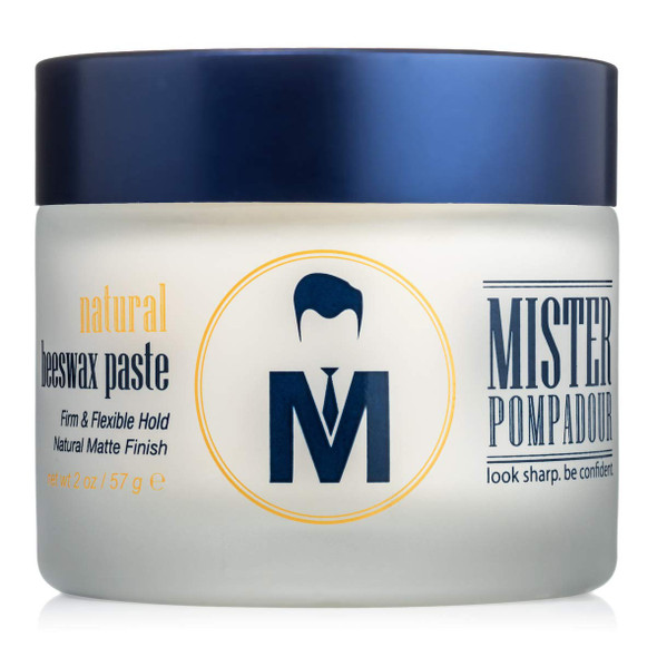 Mister Pompadour Natural Beeswax Hair Styling Paste for Men (2oz)