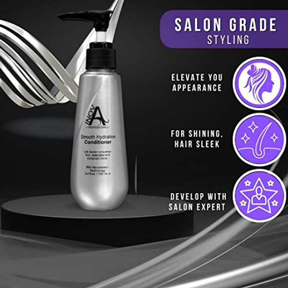 Inova Professional Silk Keratin Smooth Hydration Conditioner (3.4 Oz) White