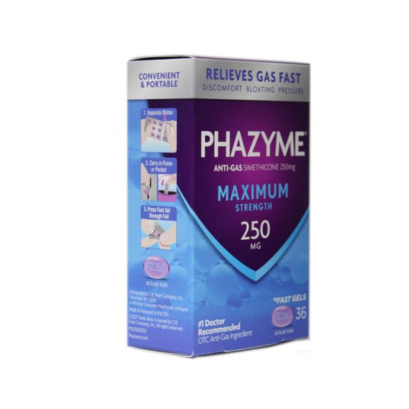 Phazyme Maximum Strength Softgels, 36 Ea