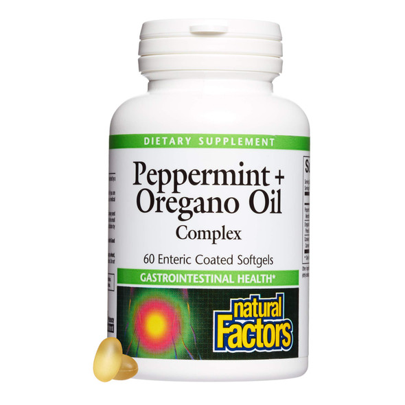 Natural Factors Peppermint & Oregano Oil 60 softgels